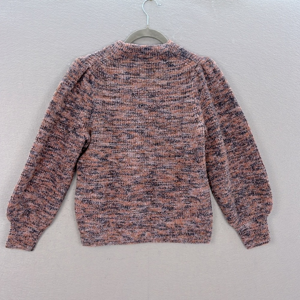 Madewell women’s Space Dyed Eeton puff sleeve pullover Sweater pink 3/4 sleeve S - Picture 8 of 8